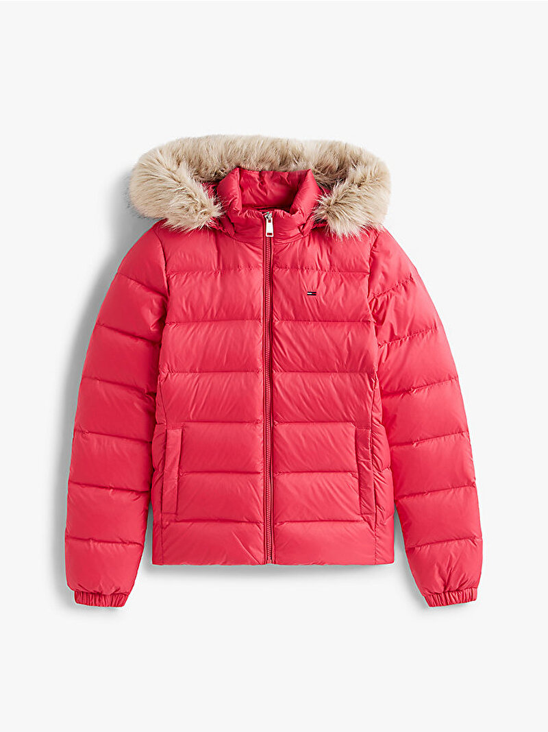 Kadın TJW Basic Hooded Puffer Mont Pembe  DW0DW18312XI5