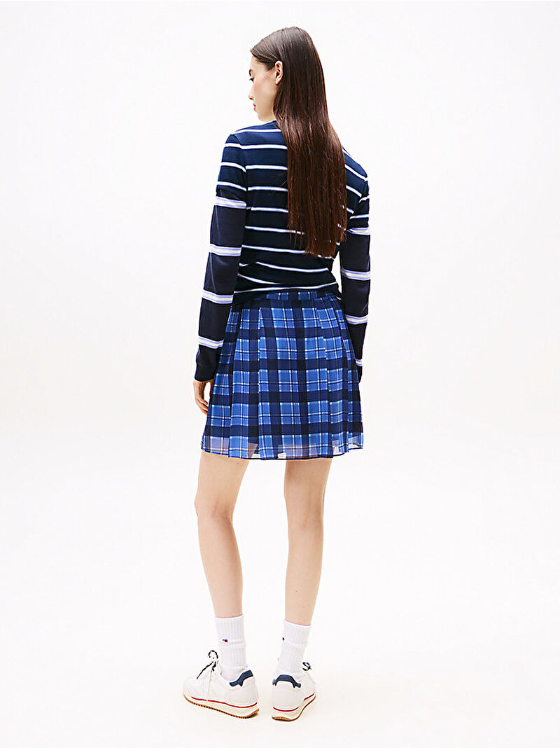 Kadın TJW Chfiffon Pleated Etek Mavi  DW0DW214600MT