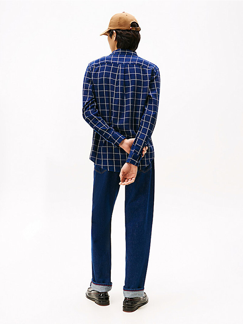 Erkek Twill Indigo Gömlek Lacivert MW0MW404510MS
