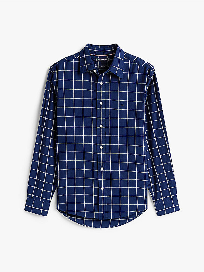 Erkek Twill Indigo Gömlek Lacivert MW0MW404510MS