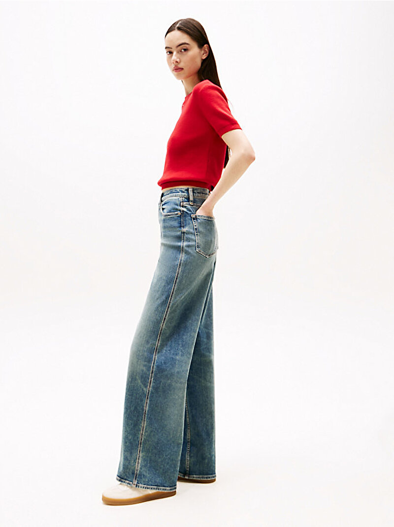 Kadın Claire Loose Jean Pantolon Lacivert DW0DW213751BK