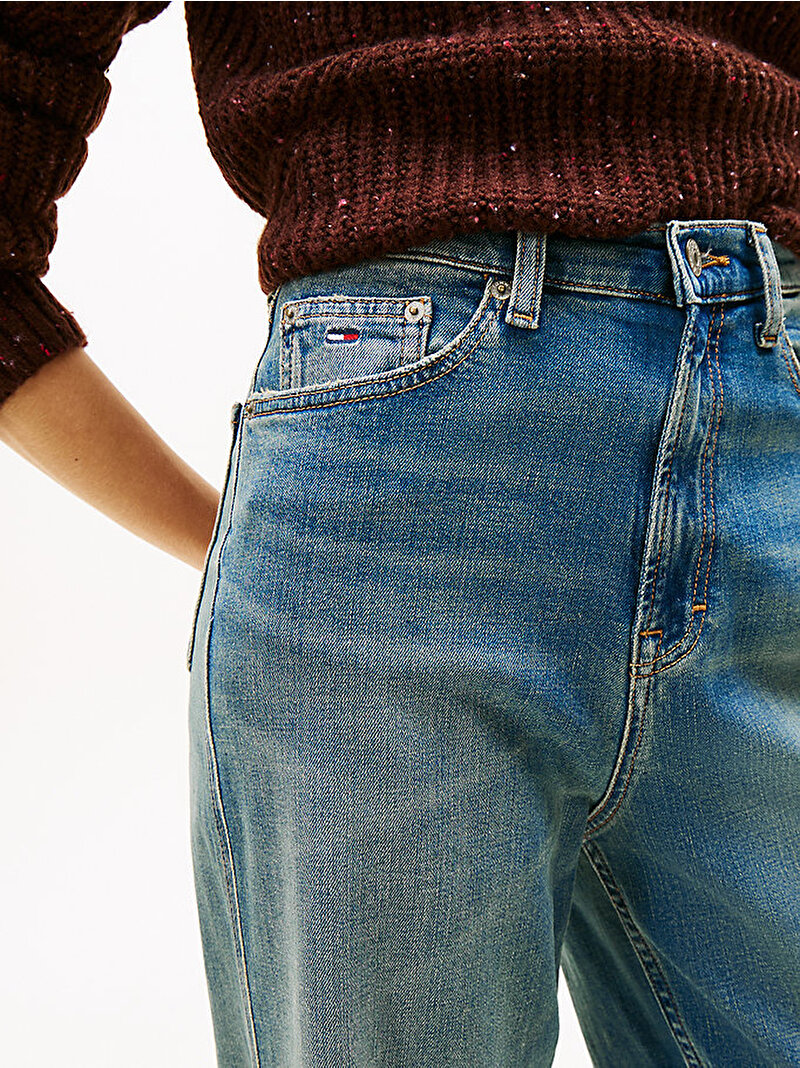 Kadın Claire Loose Jean Pantolon Lacivert DW0DW213751BK