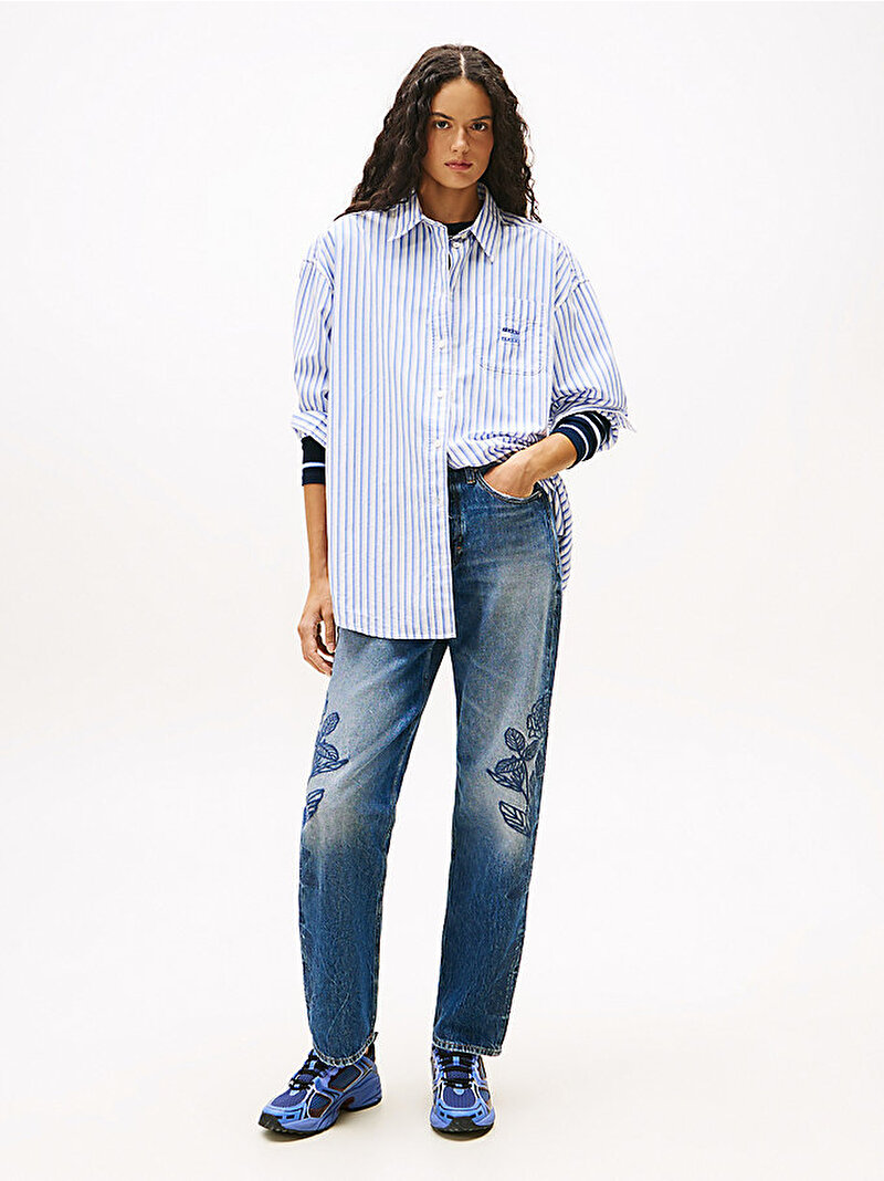 Kadın Layla Slim Jean Pantolon Lacivert DW0DW215191BK