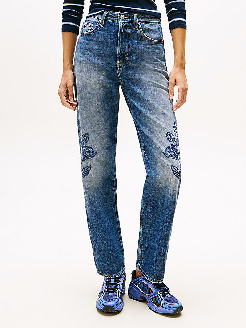 Kadın Layla Slim Jean Pantolon Lacivert DW0DW215191BK