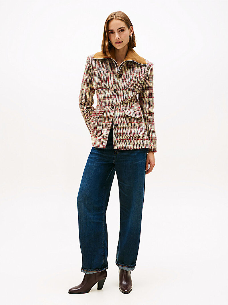 Kadın Milo Barrel Jean Pantolon Lacivert WW0WW467711BK