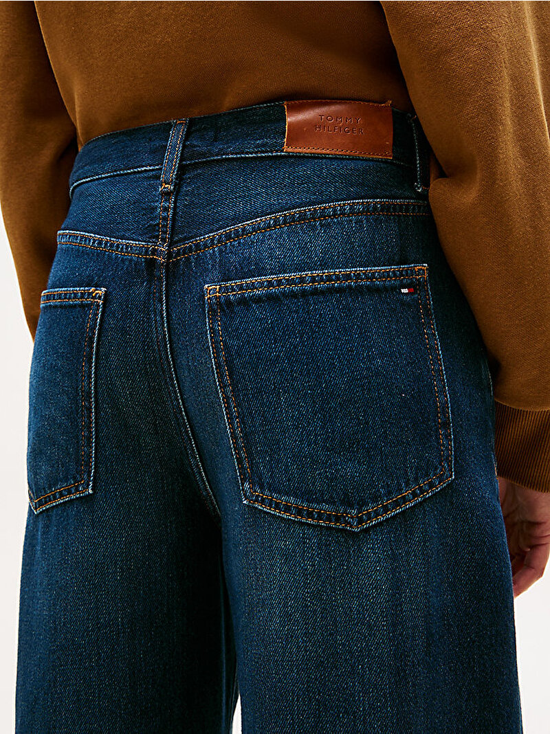 Kadın Milo Barrel Jean Pantolon Lacivert WW0WW467711BK