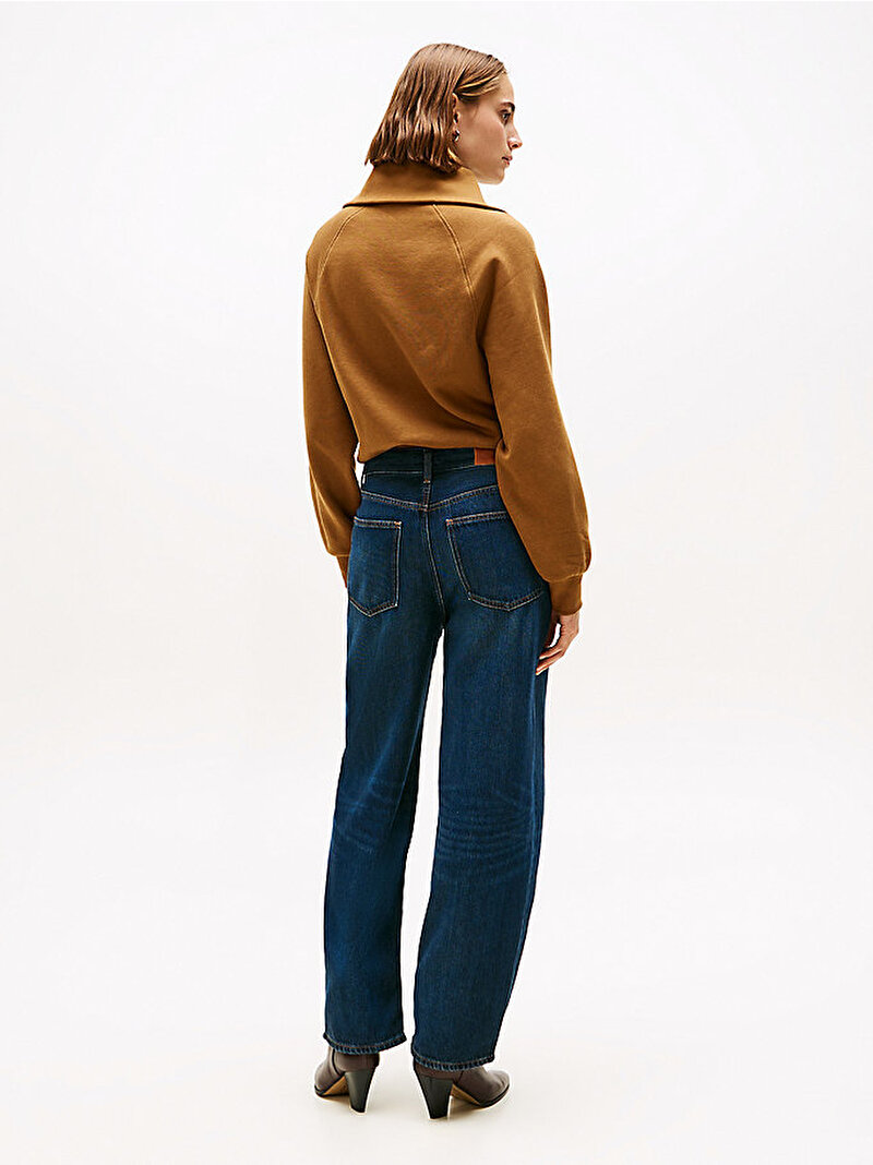 Kadın Milo Barrel Jean Pantolon Lacivert WW0WW467711BK