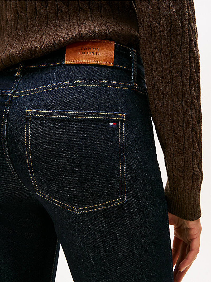 Kadın Rinse Bootcut Jean Pantolon Lacivert WW0WW468071AP