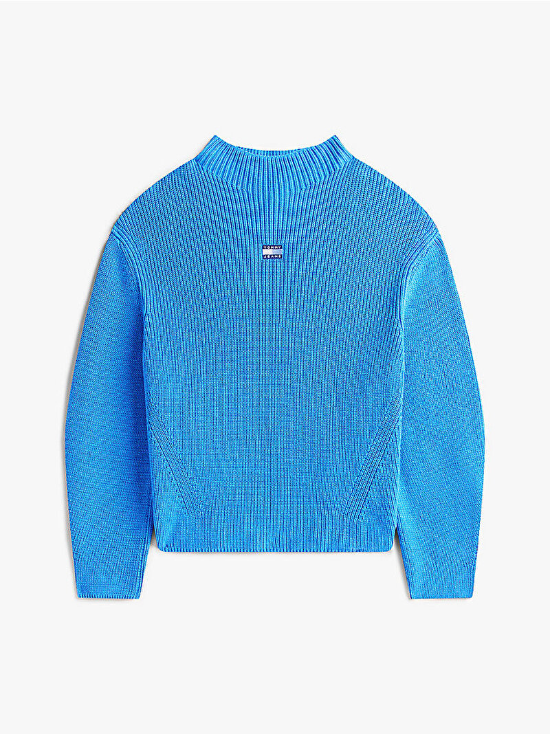 Kadın TJW Mockneck Badge Kazak Mavi  DW0DW21676C30