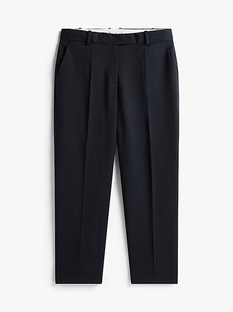 Kadın Timeless Wool Slim Pantolon Lacivert WW0WW48353C1G