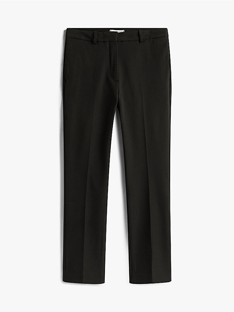 Kadın Gabardin Slim Pantolon Siyah WW0WW48350BDS