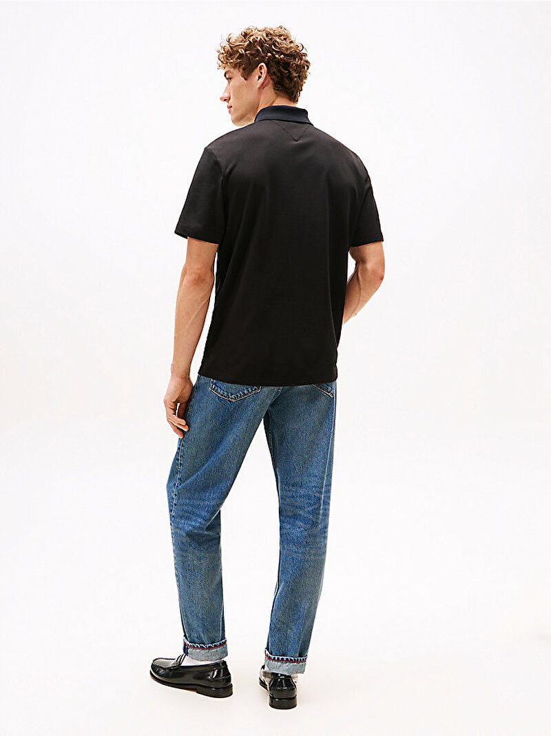 Erkek Sail GP Pique Polo T-shirt Siyah MW0MW41415BDS
