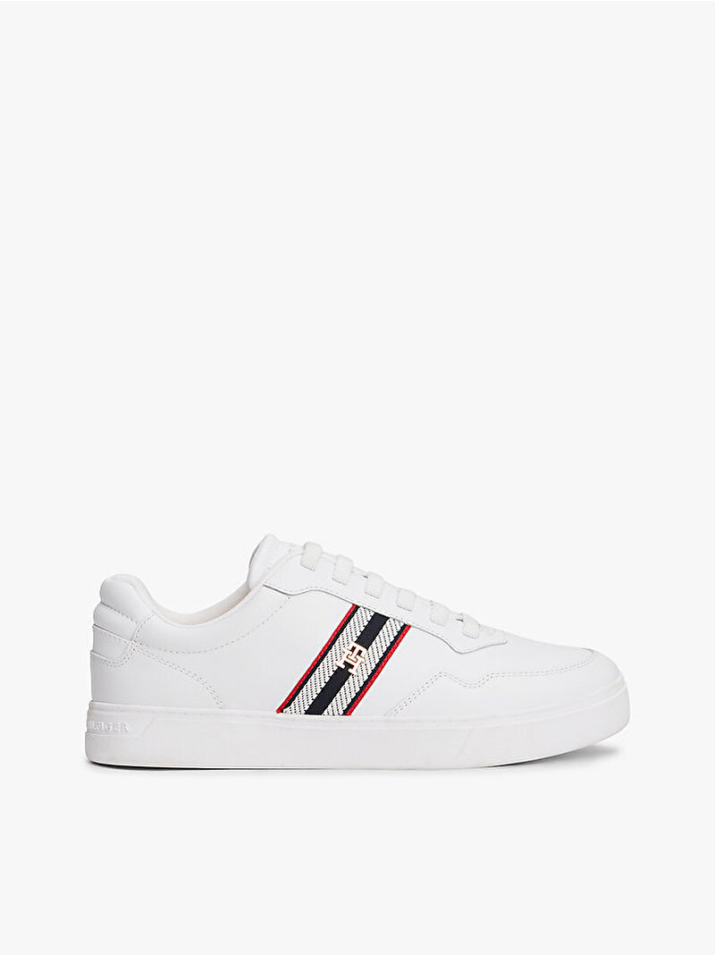 Kadın TH Webbing Cupsole Sneaker Beyaz  FW0FW09001YBS