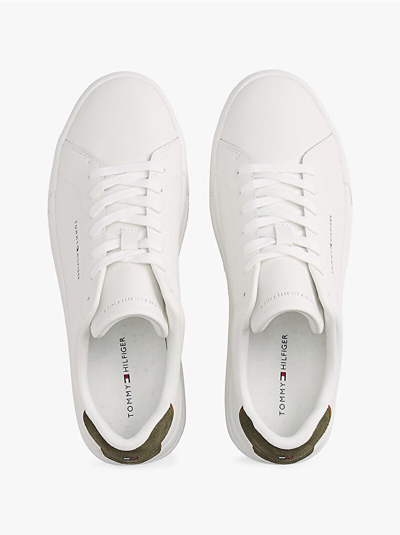 Erkek TH Court Detail Sneaker Ekru FM0FM053670K4