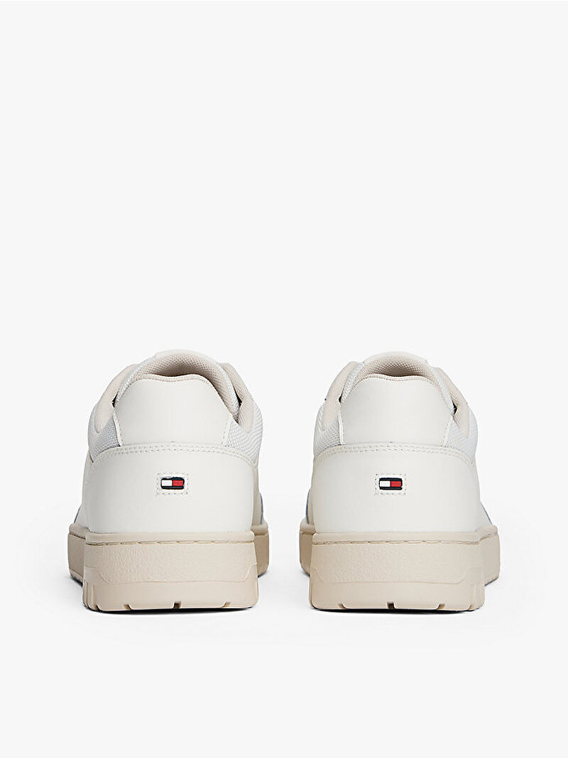 Erkek TH Basket Core Sneaker Ekru FM0FM05629YBL