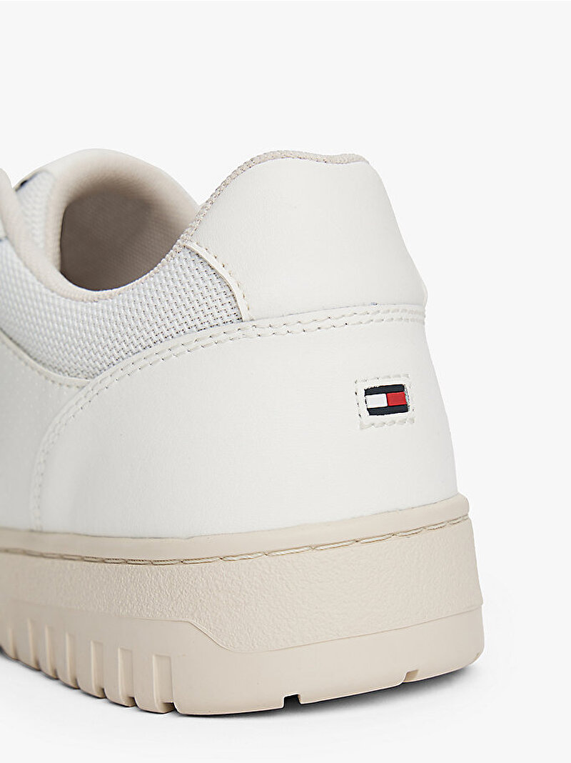 Erkek TH Basket Core Sneaker Ekru FM0FM05629YBL