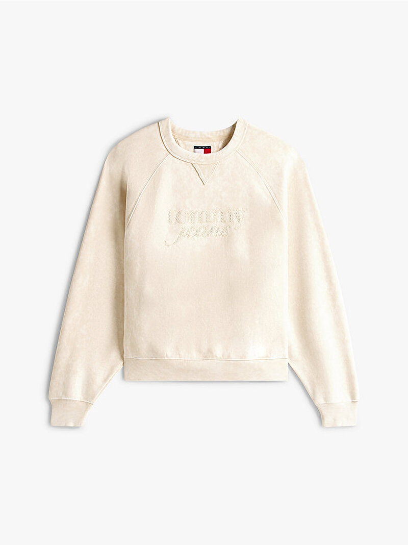 Kadın TJW Boxy Raglan Sweatshirt Beyaz  DW0DW21610YBH
