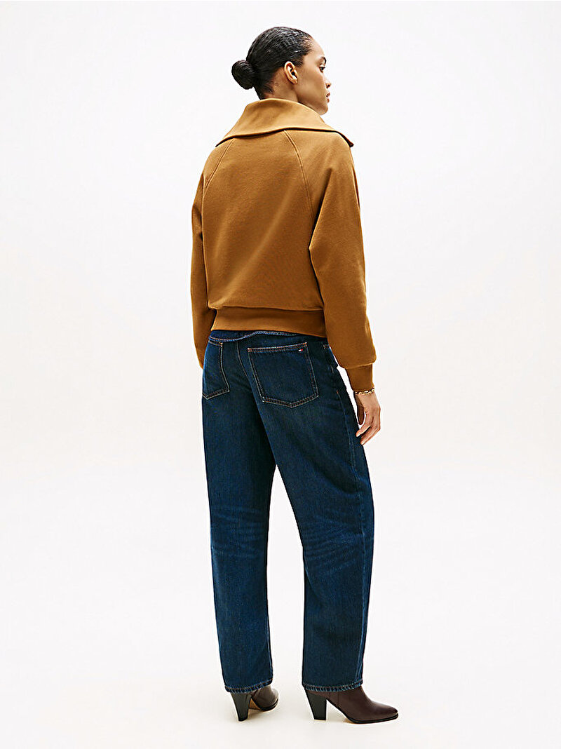 Kadın Classic Fleece Sweatshirt Kahverengi WW0WW46632GWP