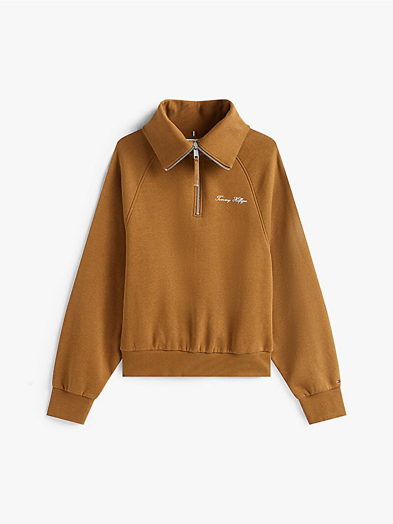 Kadın Classic Fleece Sweatshirt Kahverengi WW0WW46632GWP