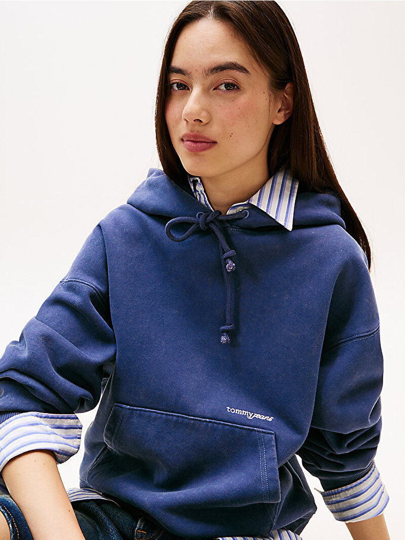 Kadın TJW Boxy Sweatshirt Lacivert DW0DW21609C1G