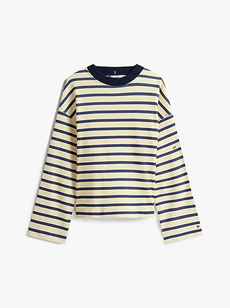 Kadın Gold Button Terry Sweatshirt Lacivert WW0WW4750704W