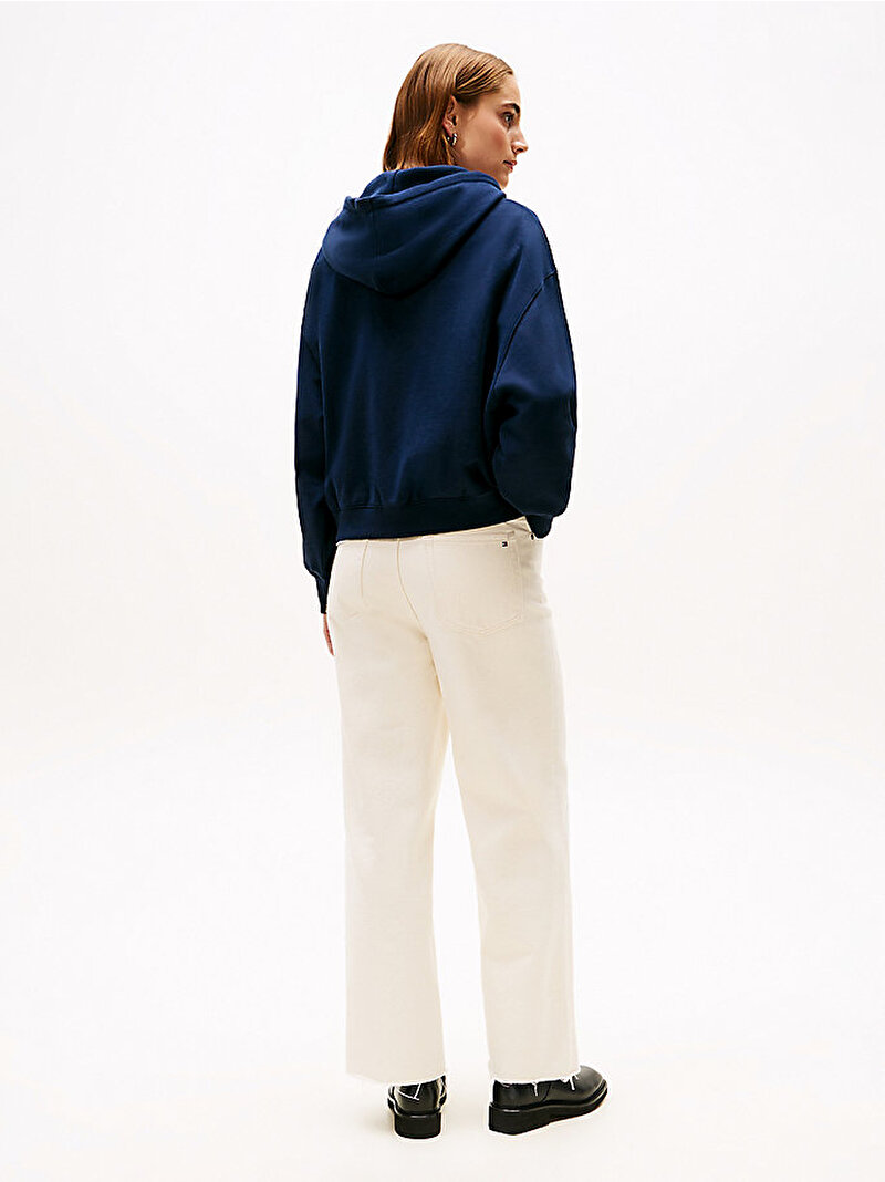 Kadın Classic Terry Sweatshirt Lacivert WW0WW48270C1G