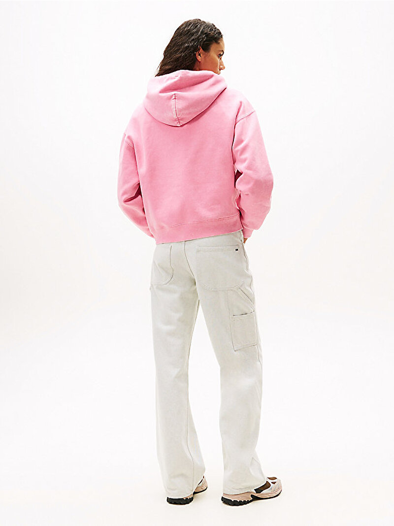 Kadın TJW Boxy Sweatshirt Pembe  DW0DW21609THC