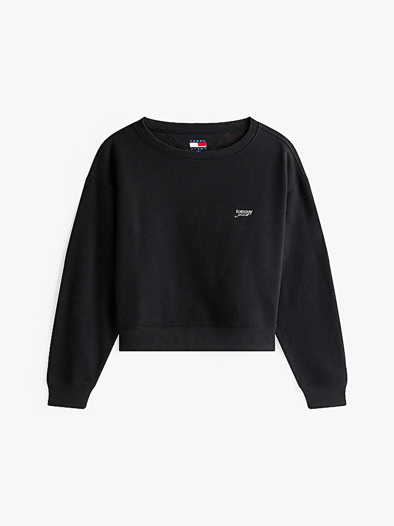 Kadın TJW Silver Sweatshirt Siyah DW0DW21961BDS