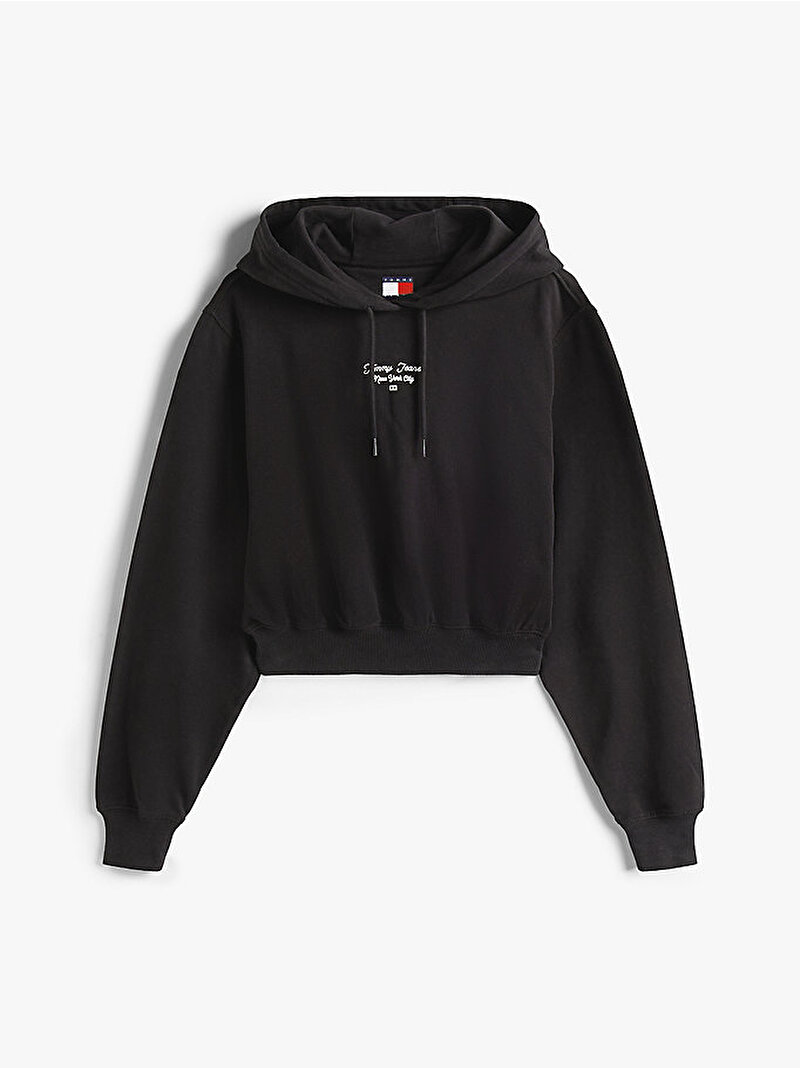 Kadın TJW Essential Logo Sweatshirt Siyah DW0DW22170BDS