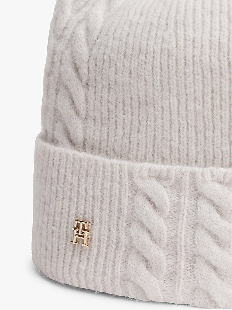 Kadın TH Elevated Chic Flu Bere Beyaz  AW0AW17784PQU