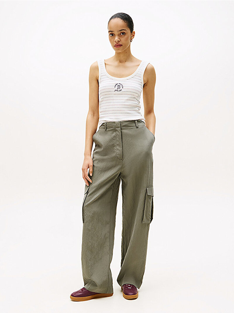 Kadın Roundall Rib Slim T-shirt Çok renkli WW0WW4661504U