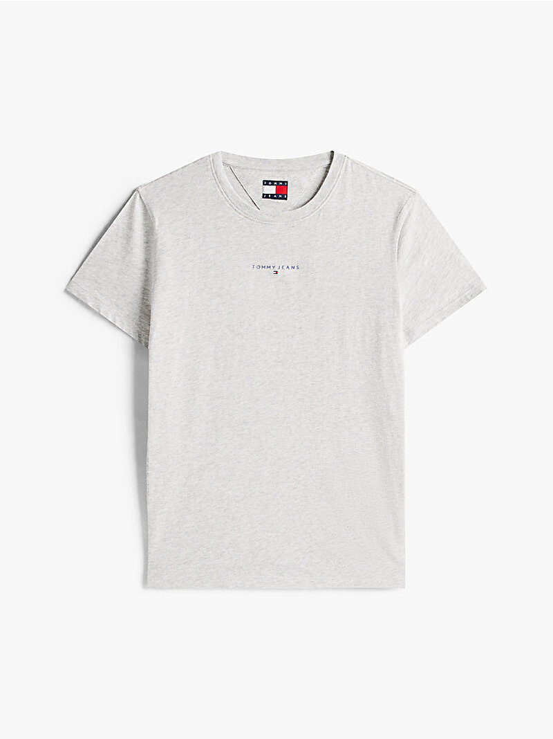 Kadın TJW Regular Linear T-shirt Gri DW0DW21964P01