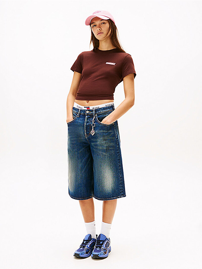 Kadın TJW Regular T-shirt Kahverengi DW0DW21583GS7