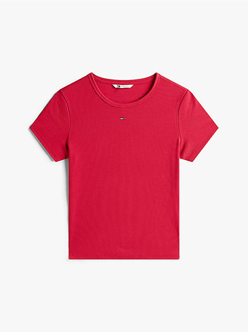 Kadın TJW Slim Essential T-shirt Kırmızı DW0DW17383XJP