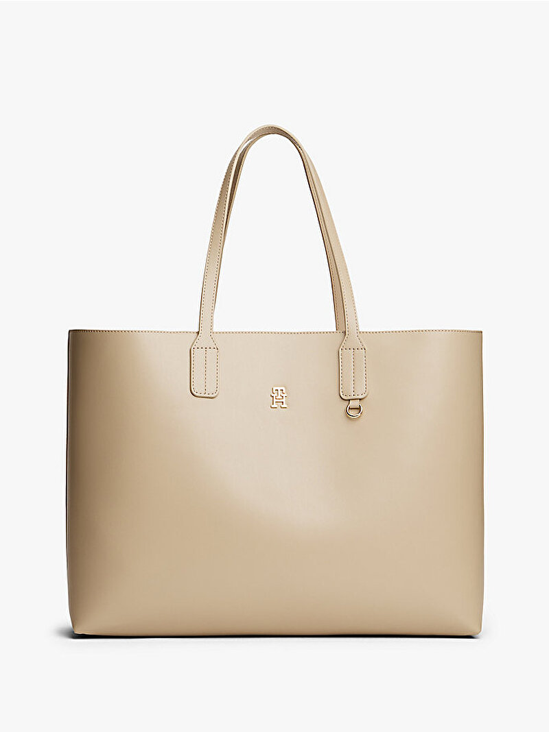 Kadın TH Icon Tote Çanta Bej  AW0AW17667RBT