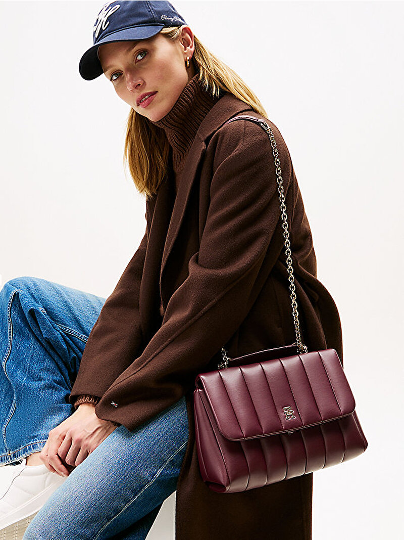 Kadın TH Grace Medium Çapraz Çanta Kırmızı AW0AW17669VLP