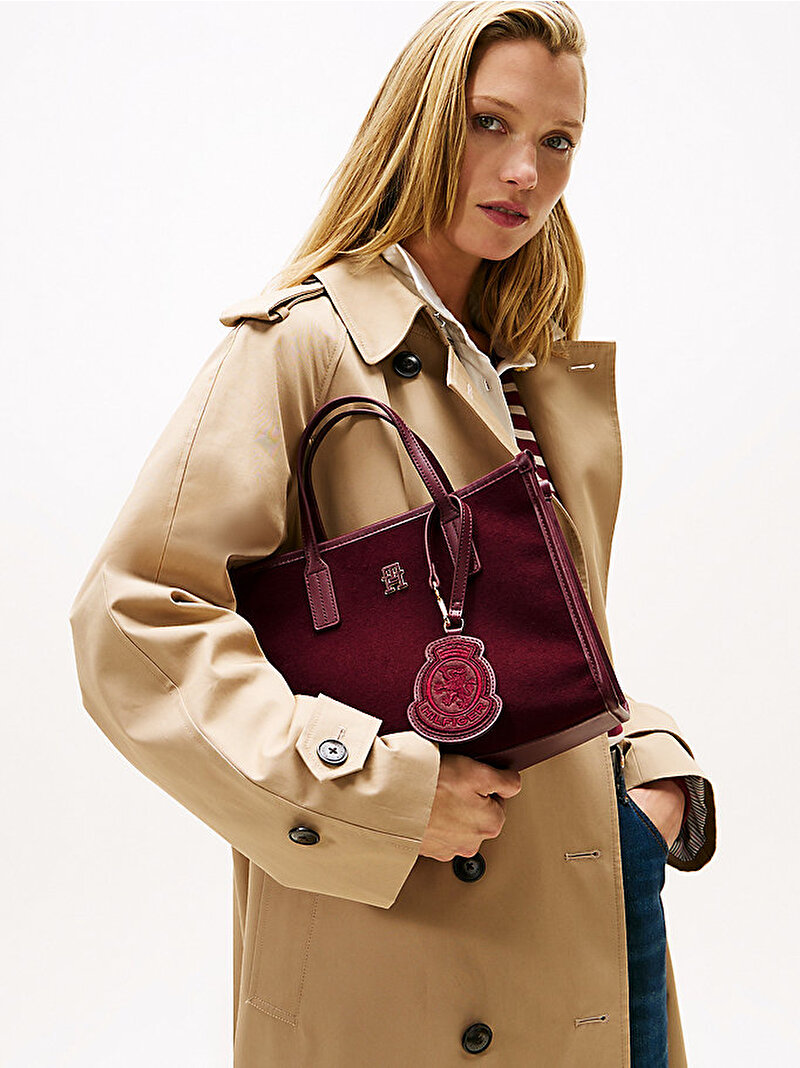 Kadın TH City Small Tote Çanta Kırmızı AW0AW17852VLP