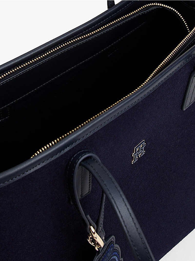 Kadın TH City Tote Çanta Lacivert AW0AW18215DW6