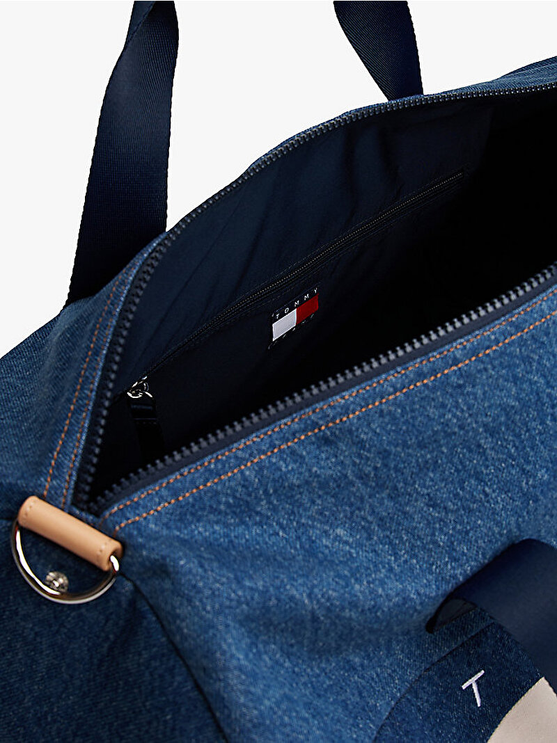 Erkek TJM Archive Denim Duffle Çanta Mavi  AM0AM138131AF