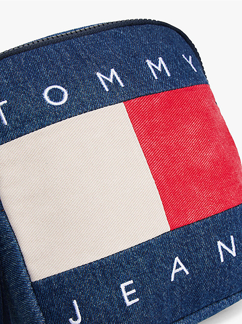 Erkek TJM Archive Denim Çapraz Çanta Mavi  AM0AM138141AF