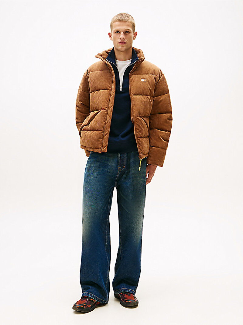 Erkek TJM Vail Cord Puffer Mont Bej  DM0DM22031GVP