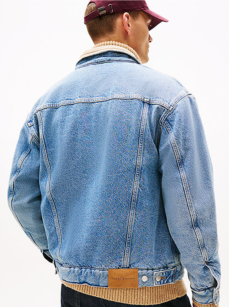 Erkek Trucker Jacket Kylo Denim Ceket Mavi  MW0MW403731BH