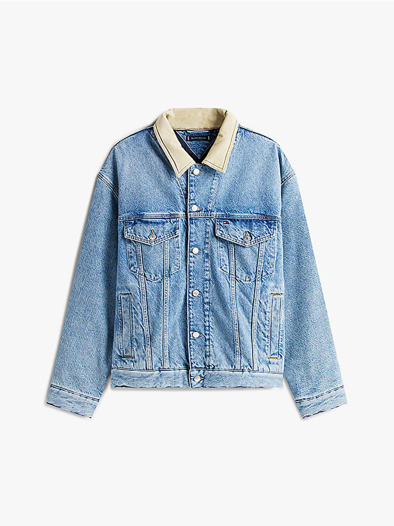 Erkek Trucker Jacket Kylo Denim Ceket Mavi  MW0MW403731BH