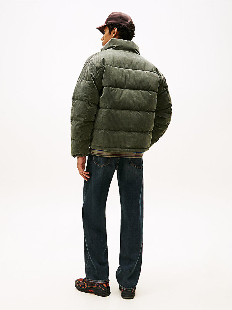 Erkek TJM Vail Cord Puffer Mont Yeşil DM0DM22031MRH