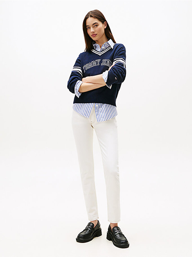 Kadın Lucy Mr Slim Jean Pantolon Beyaz  DW0DW221631D0