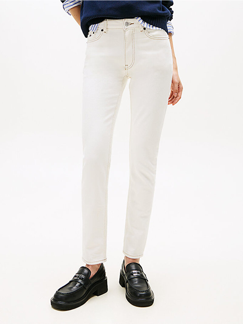 Kadın Lucy Mr Slim Jean Pantolon Beyaz  DW0DW221631D0