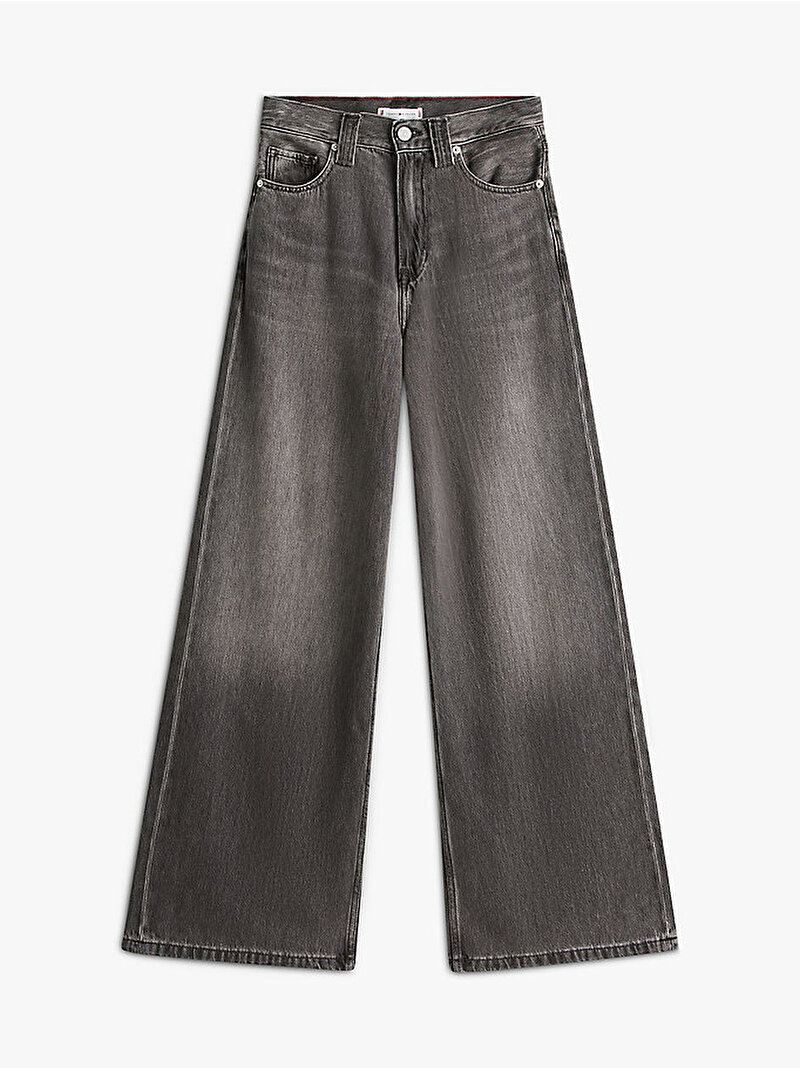 Kadın Denim Teya 70's Wide Jean Pantolon Gri WW0WW483961DC
