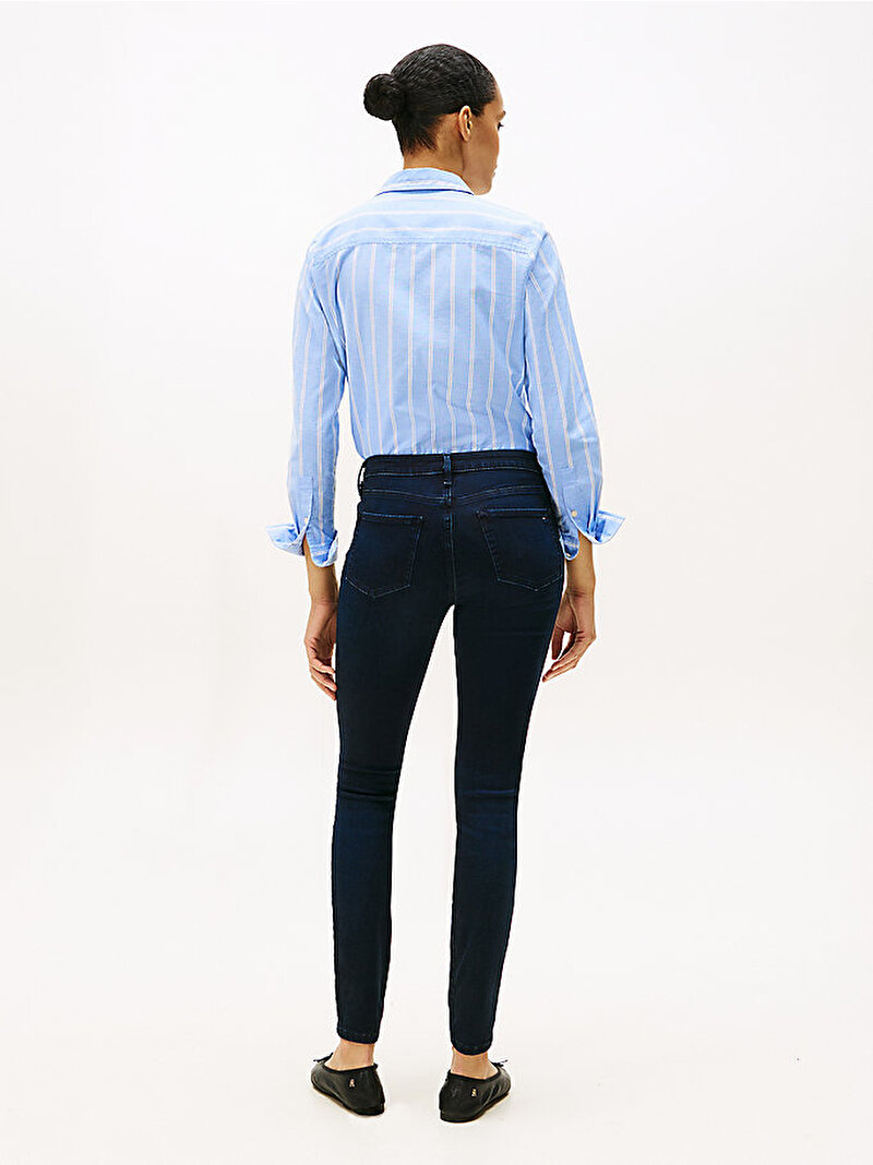 Kadın Denim Nina Como Skinny Jean Pantolon Lacivert WW0WW467191BL