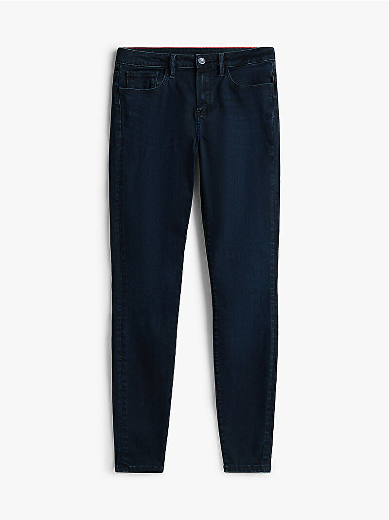 Kadın Denim Nina Como Skinny Jean Pantolon Lacivert WW0WW467191BL