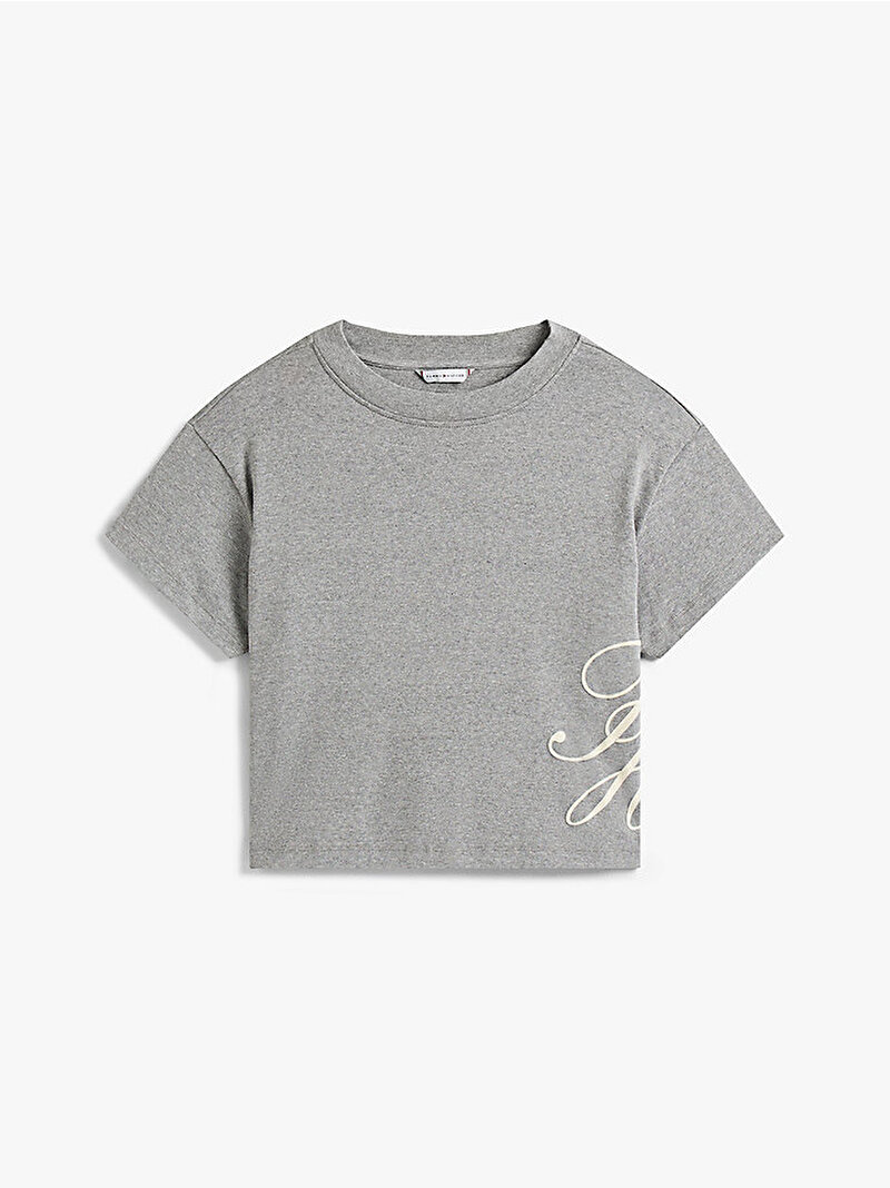 Kadın TH Relax T-shirt Gri WW0WW47314P61